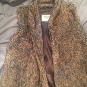 Abercrombie + Fitch Faux Fur Vest